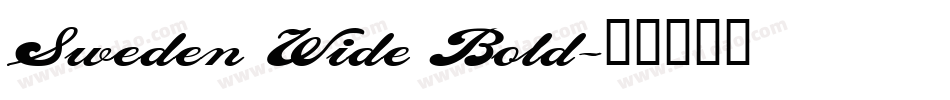 Sweden Wide Bold字体转换